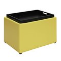 Convenience Concepts Accent Storage Ottoman, Yellow 143523Y